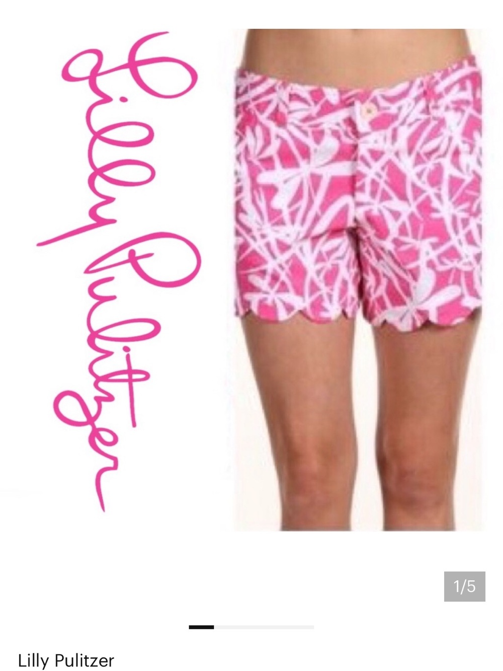 Lilly Pulitzer scallop hem short 6